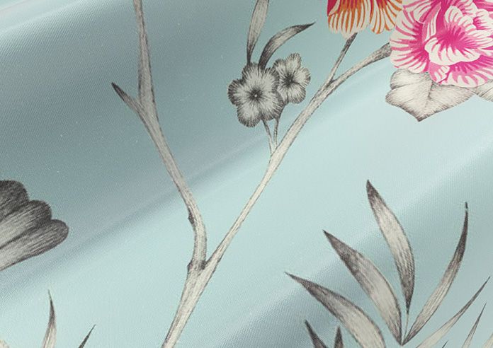 Borneo, Powder Blue - Twist&Fit Roman Blind - Image 4